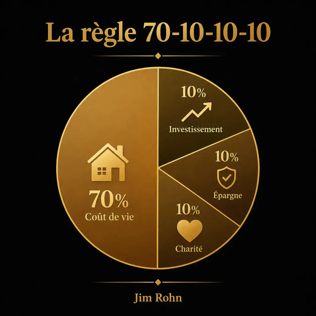 règle 70-10-10-10 Jim Rohn finances personnelles